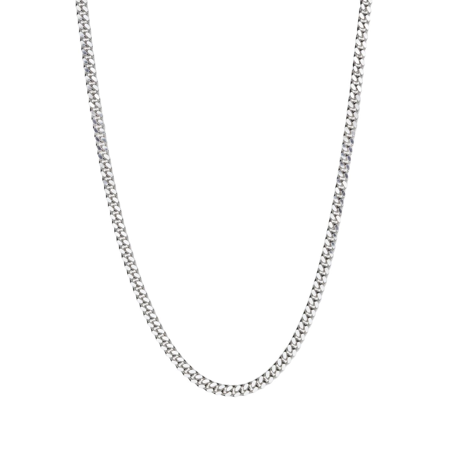 IX Curb halskæde - sølv